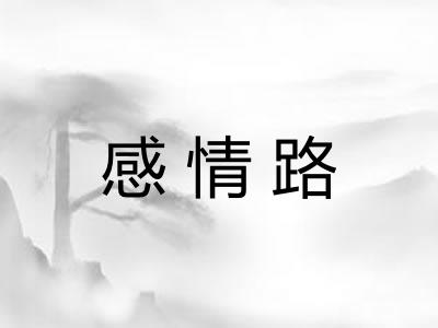 感情路