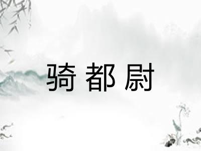骑都尉 骑都尉