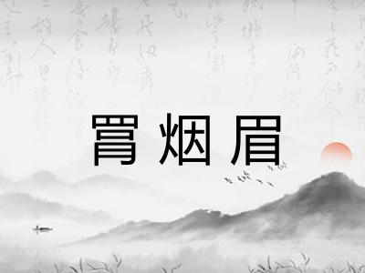 罥烟眉 罥烟眉