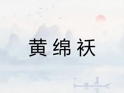 黄绵袄 黄绵袄