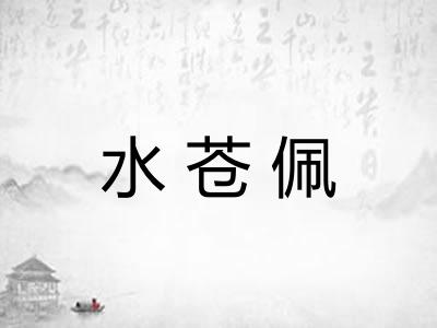 水苍佩 水苍佩