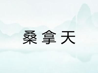 桑拿天
