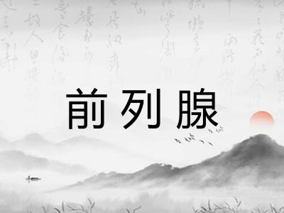 前列腺 前列腺