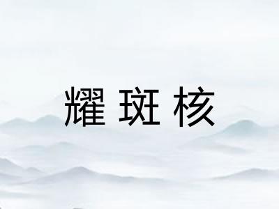 耀斑核 耀斑核