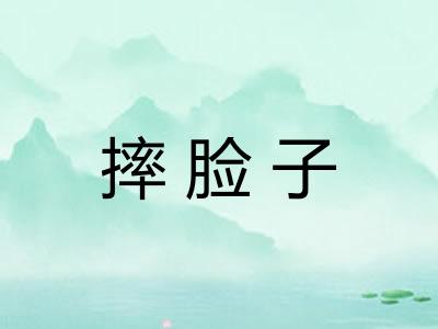 摔脸子 摔脸子