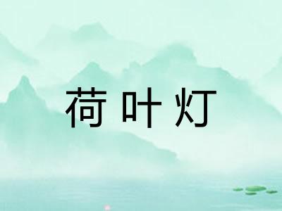 荷叶灯 荷叶灯