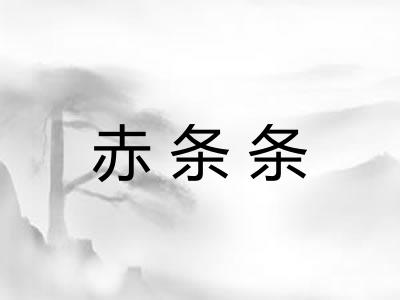 赤条条 赤条条