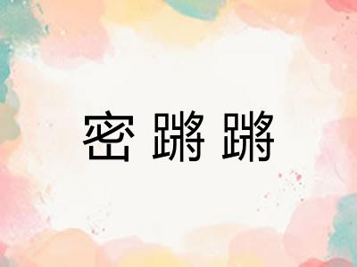 密蹡蹡