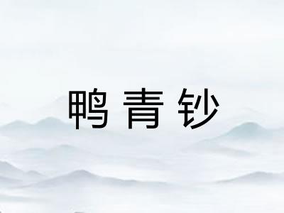 鸭青钞 鸭青钞