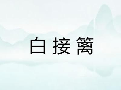 白接篱 白接篱