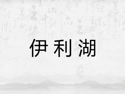伊利湖
