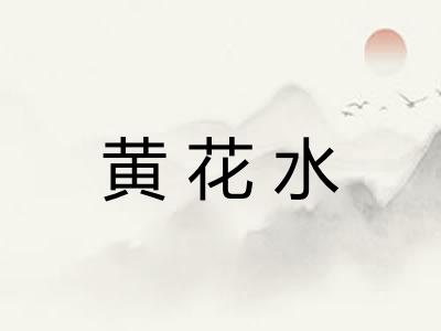 黄花水