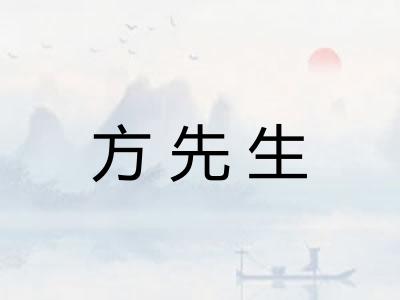 方先生