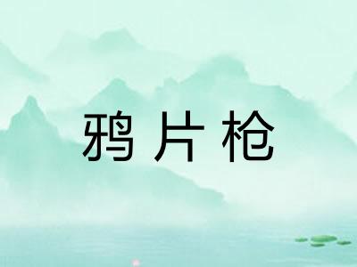 鸦片枪 鸦片枪