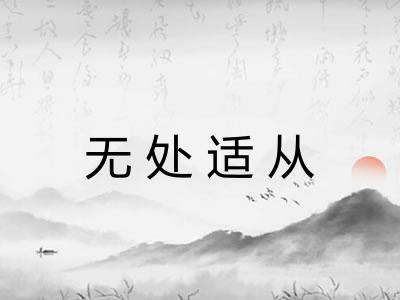 无处适从