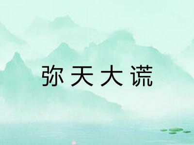 弥天大谎