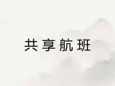 共享航班