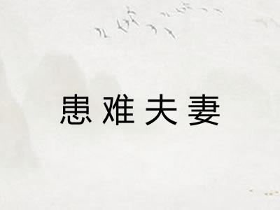 患难夫妻