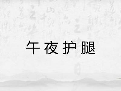 午夜护腿 午夜护腿