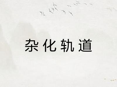 杂化轨道