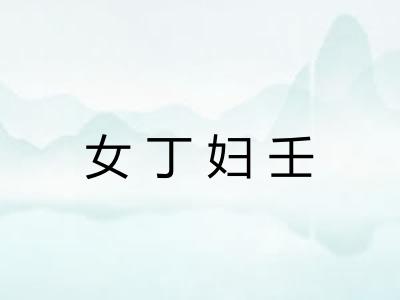 女丁妇壬 女丁妇壬