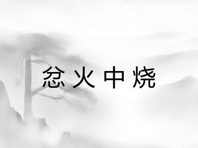 忿火中烧