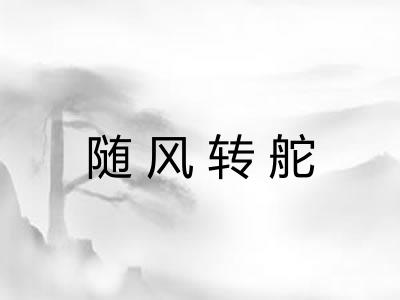 随风转舵 随风转舵