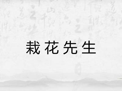 栽花先生 栽花先生