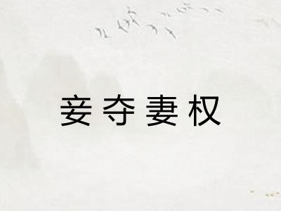 妾夺妻权