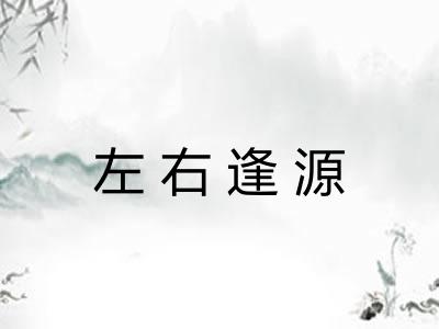 左右逢源 左右逢源
