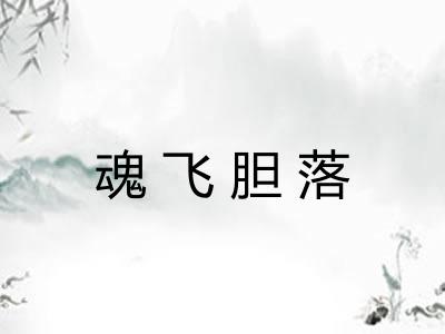 魂飞胆落