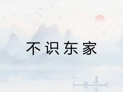 不识东家