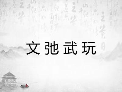 文弛武玩
