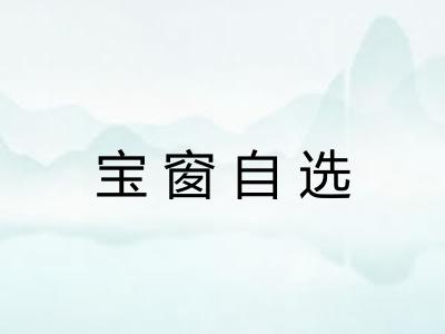 宝窗自选 宝窗自选