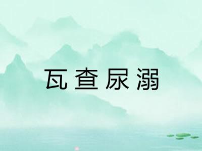 瓦查尿溺 瓦查尿溺