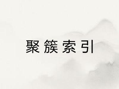 聚簇索引