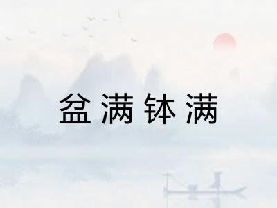 盆满钵满 盆满钵满