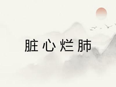脏心烂肺