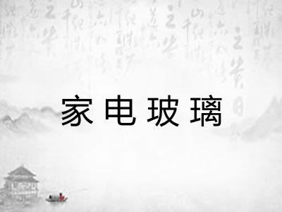 家电玻璃