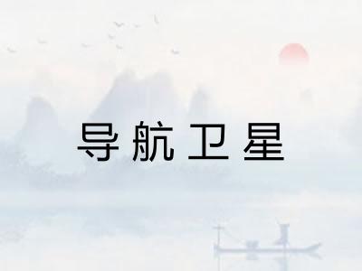 导航卫星 导航卫星