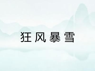 狂风暴雪
