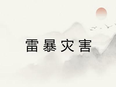 雷暴灾害