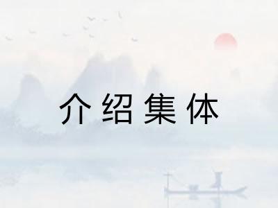 介绍集体