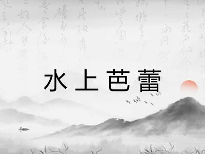 水上芭蕾 水上芭蕾
