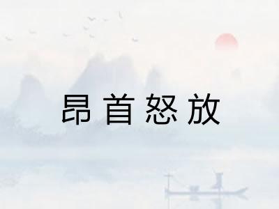 昂首怒放