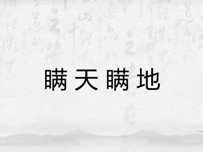 瞒天瞒地