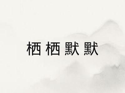 栖栖默默