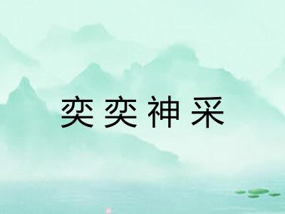 奕奕神采 奕奕神采