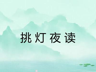 挑灯夜读