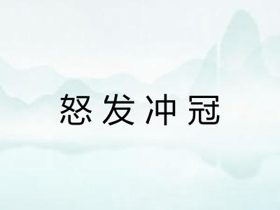 怒发冲冠 怒发冲冠